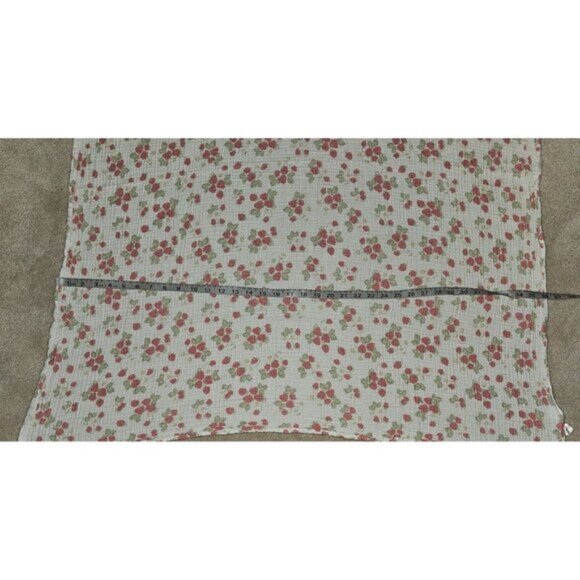 Hudson Baby HB Strawberry Print Muslin 100% Cotton Swaddle Blanket Baby Lovey - Picture 5 of 7